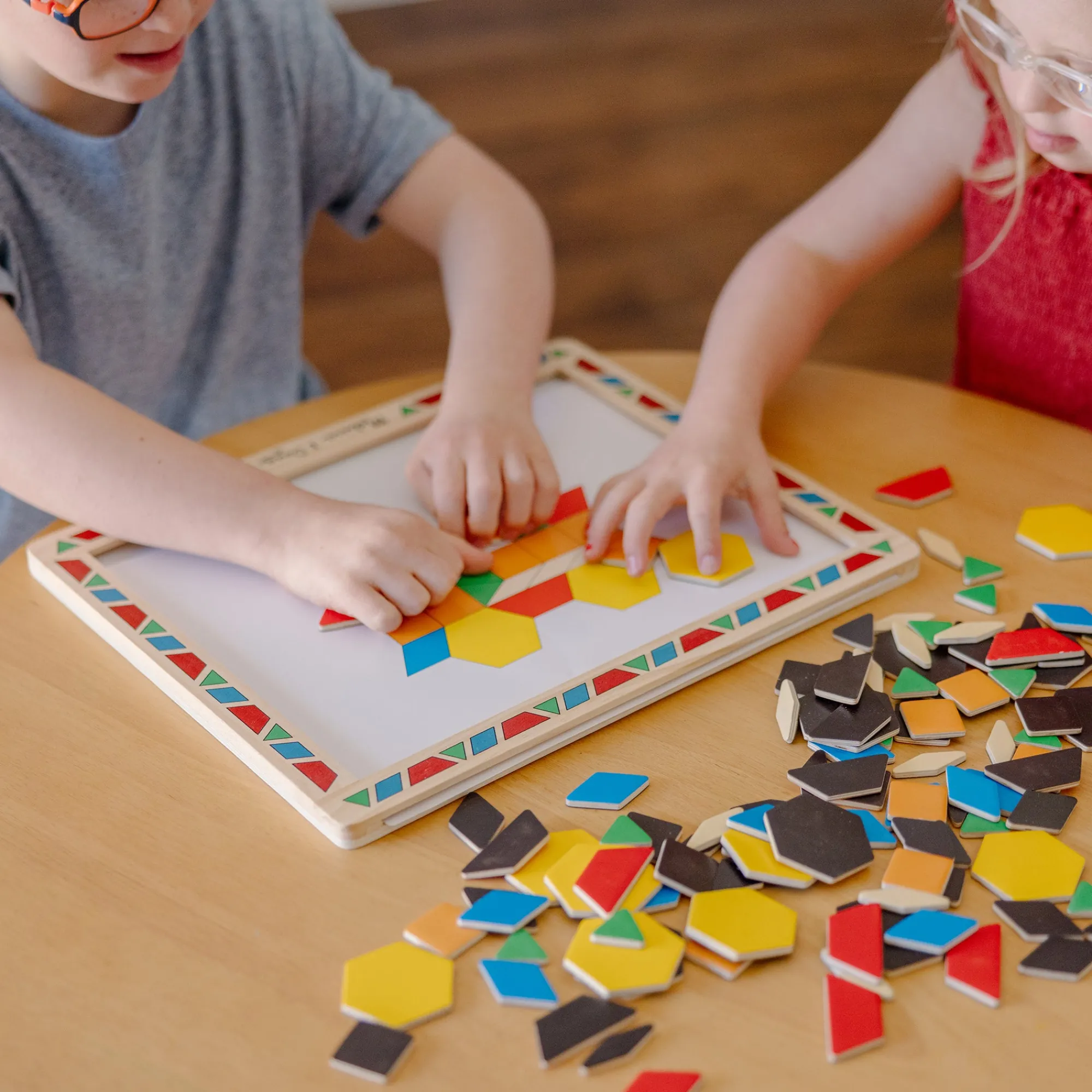 Wooden Magnetic Pattern Block Kit>Melissa & Doug Online
