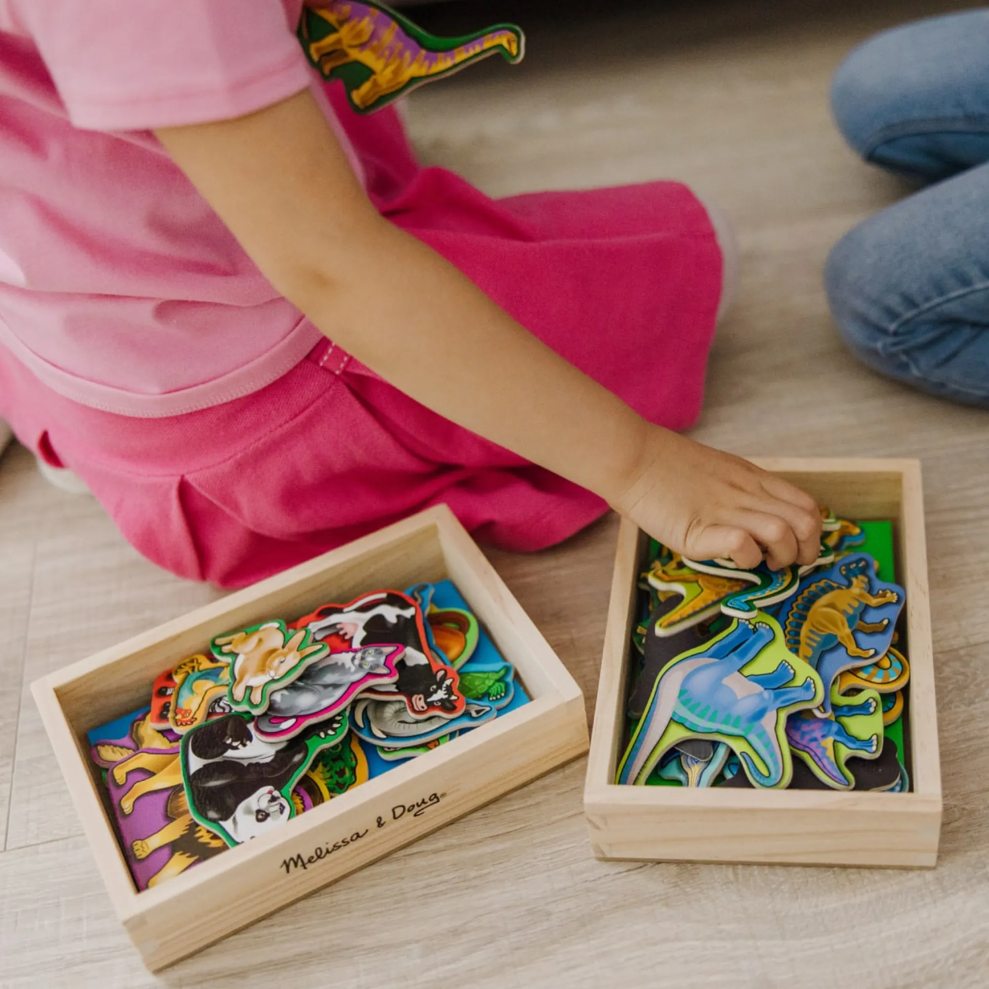 Wooden Magnets Bundle - Animals and Dinosaurs>Melissa & Doug Clearance