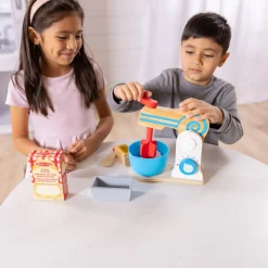 Wooden Make-a-Cake Mixer Set>Melissa & Doug Sale