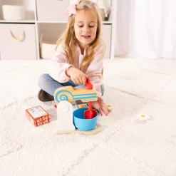 Wooden Make-a-Cake Mixer Set><noscript><img width=