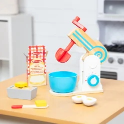 Wooden Make-a-Cake Mixer Set><noscript><img width=