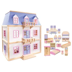 Wooden Multi-Level Dollhouse><noscript><img width=
