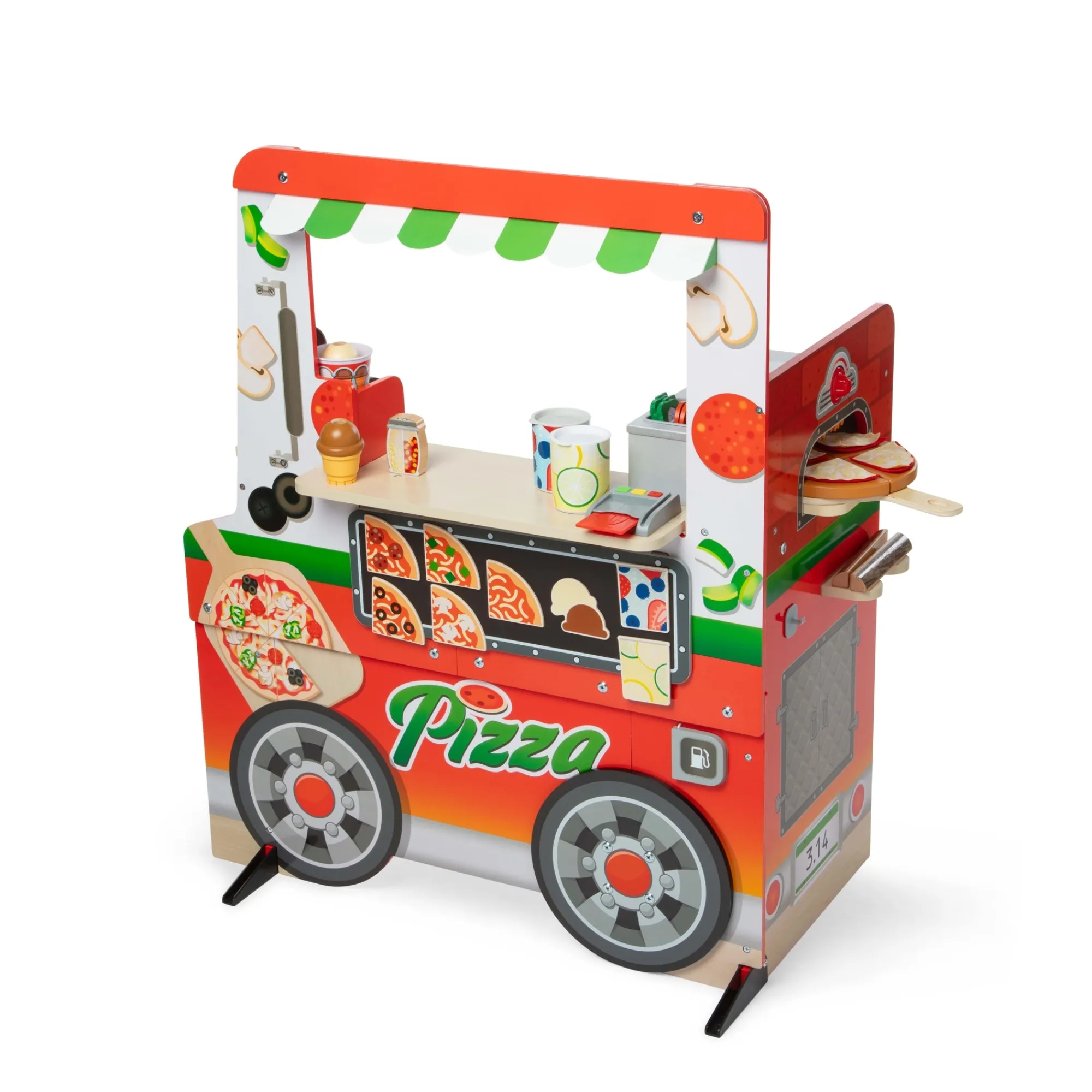 Wooden Pizza Food Truck Activity Center>Melissa & Doug Discount