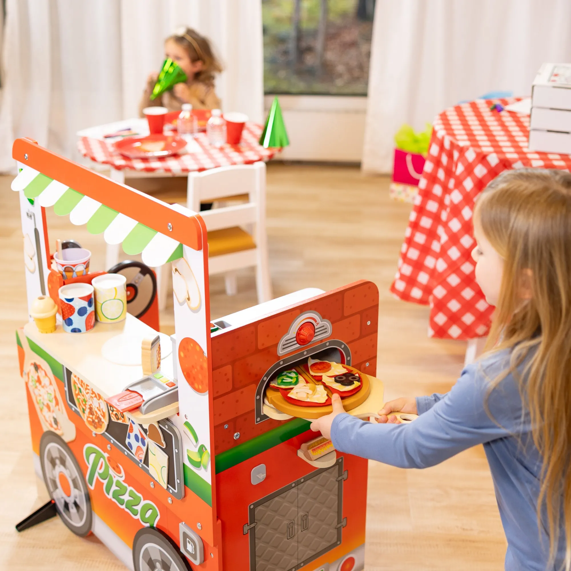 Wooden Pizza Food Truck Activity Center>Melissa & Doug Discount