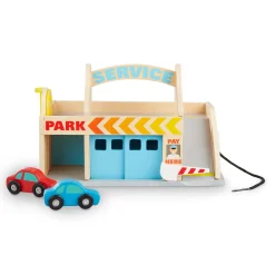 Wooden Service Station Parking Garage><noscript><img width=