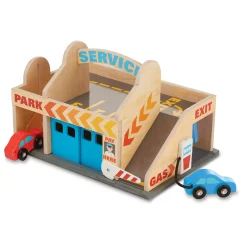 Wooden Service Station Parking Garage><noscript><img width=