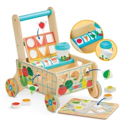 Wooden Shape Sorting Grocery Cart>Melissa & Doug Hot