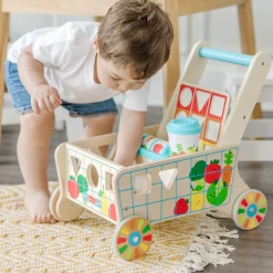 Wooden Shape Sorting Grocery Cart><noscript><img width=