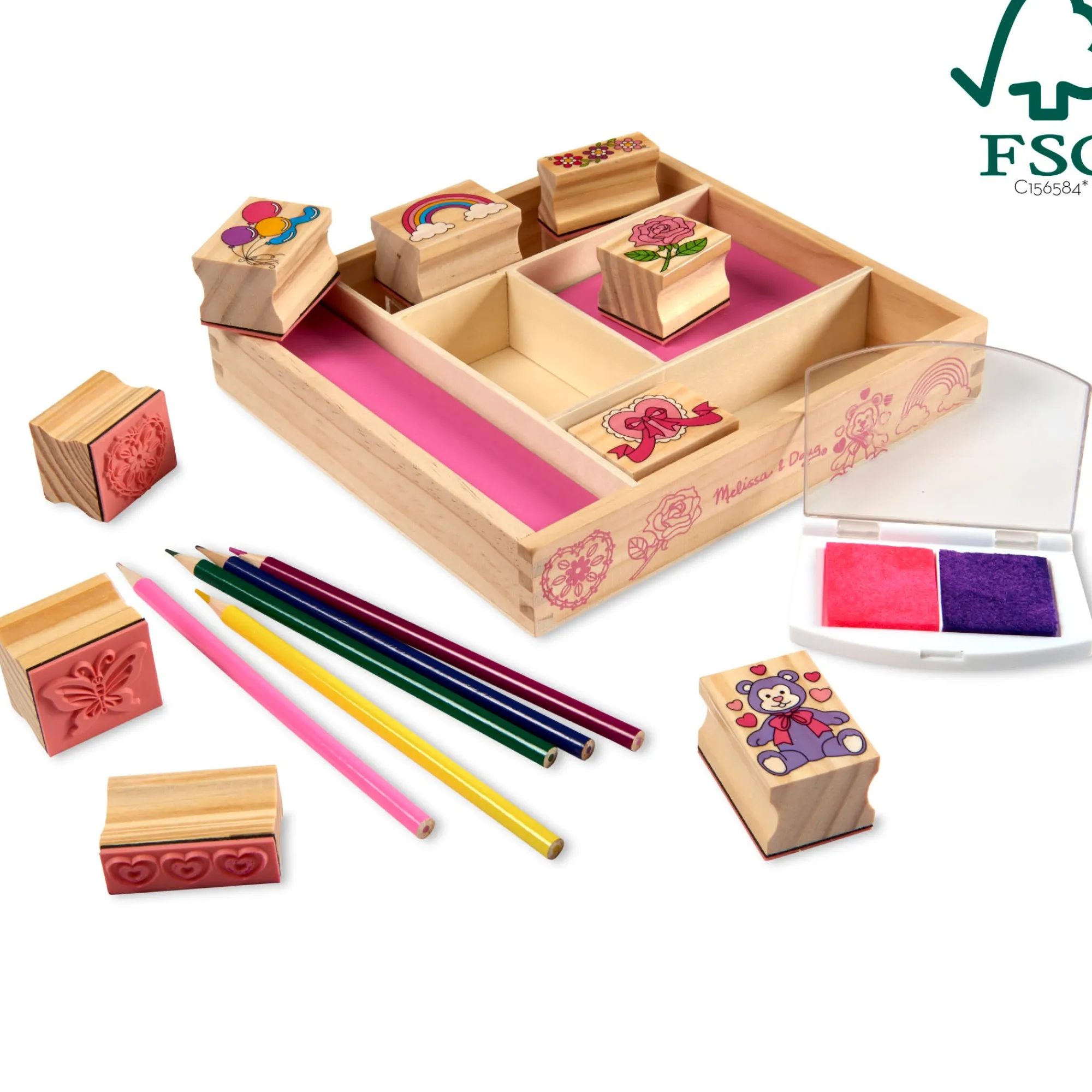 Wooden Stamp Set - Friendship>Melissa & Doug Hot