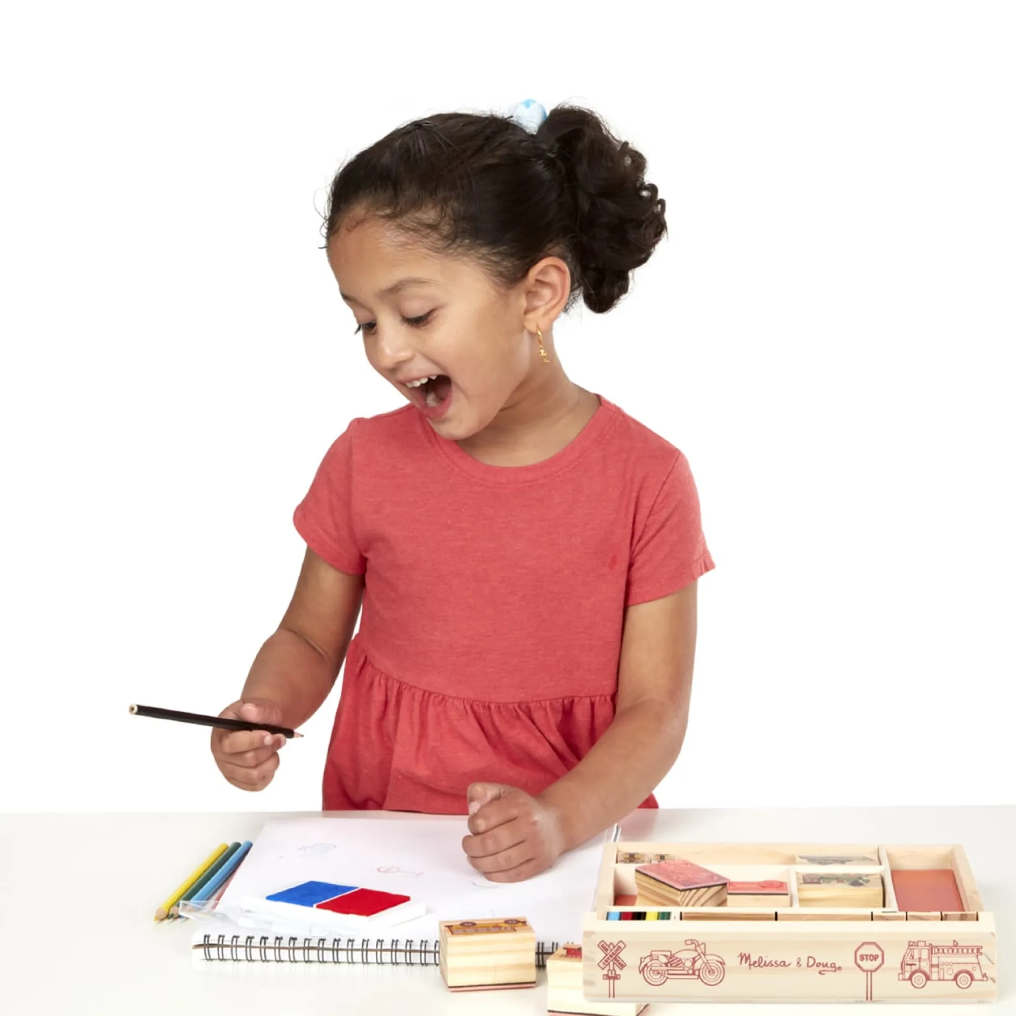 Wooden Stamp Set - Vehicles>Melissa & Doug New
