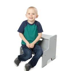 Wooden Step Stool – Gray><noscript><img width=