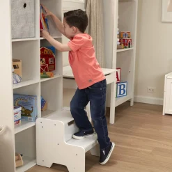 Wooden Step Stool - White>Melissa & Doug Sale