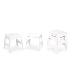 Wooden Stools – Set of 4><noscript><img width=
