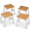 Wooden Stools – Set of 4>Melissa & Doug New