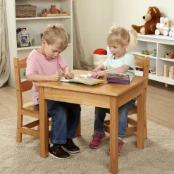 Wooden Table & Chairs - Natural>Melissa & Doug New