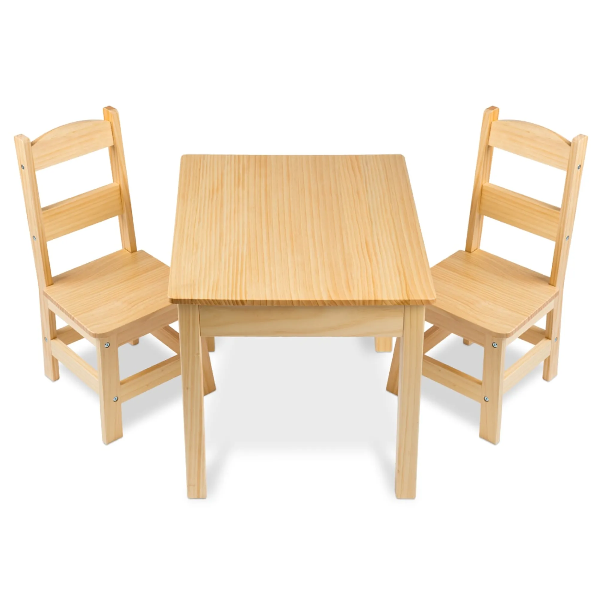 Wooden Table & Chairs - Natural>Melissa & Doug New
