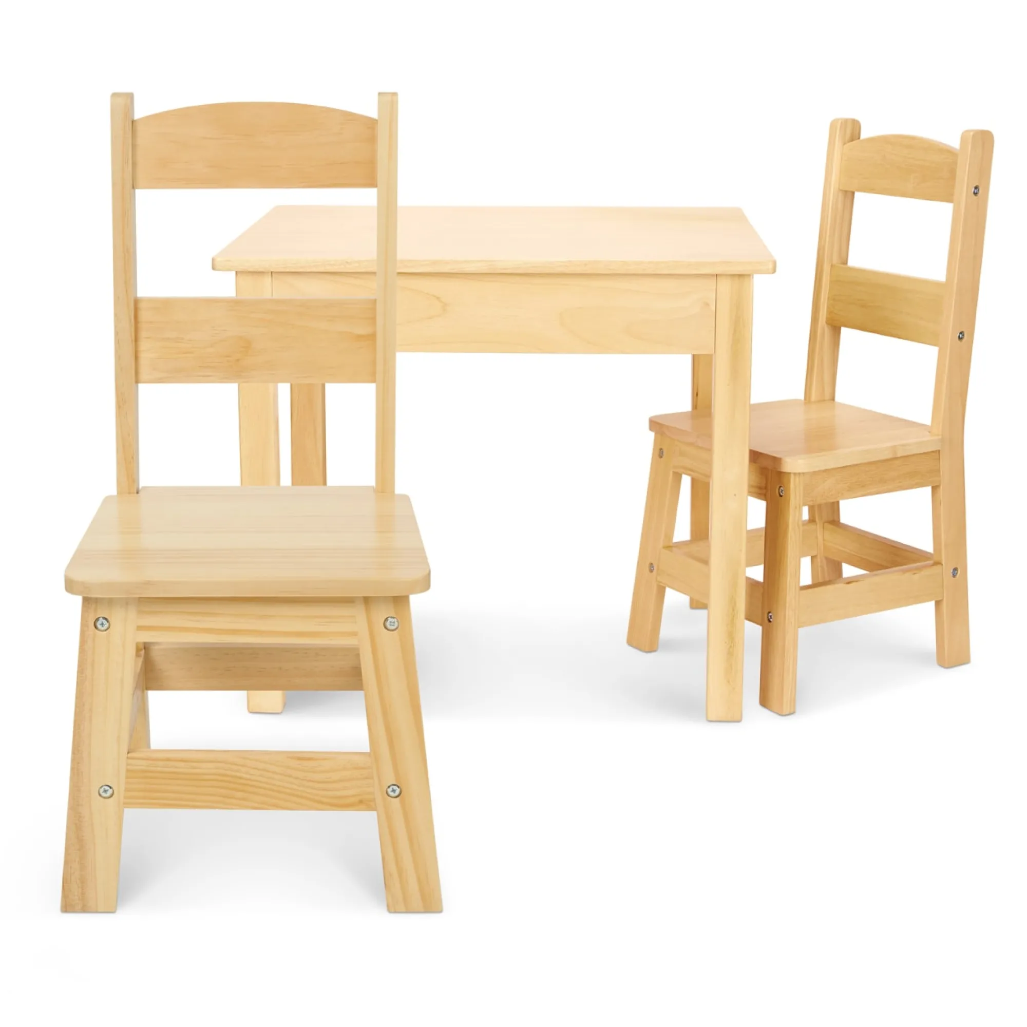 Wooden Table & Chairs - Natural>Melissa & Doug New