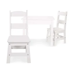 Wooden Table & Chairs - White><noscript><img width=