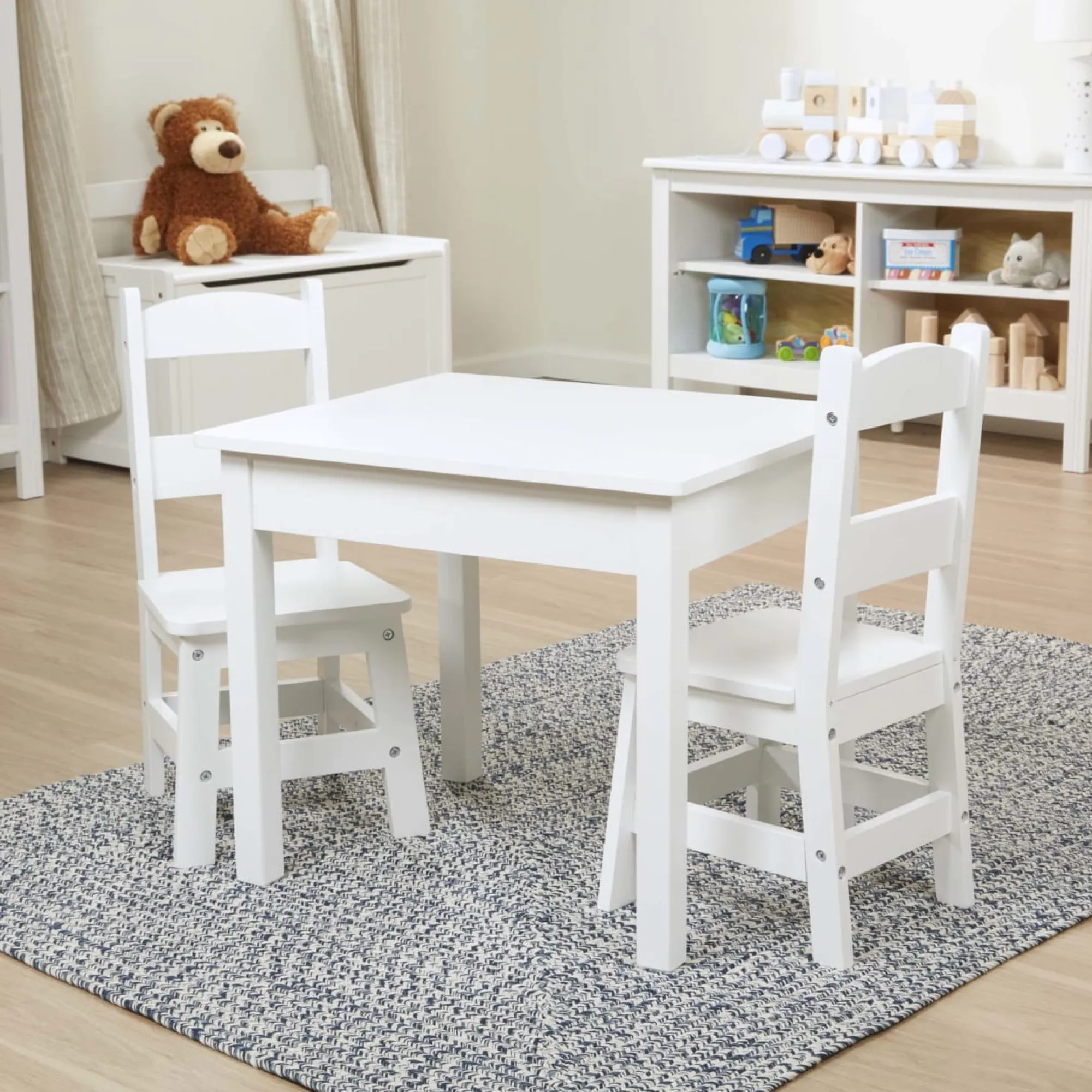 Wooden Table & Chairs - White>Melissa & Doug Outlet