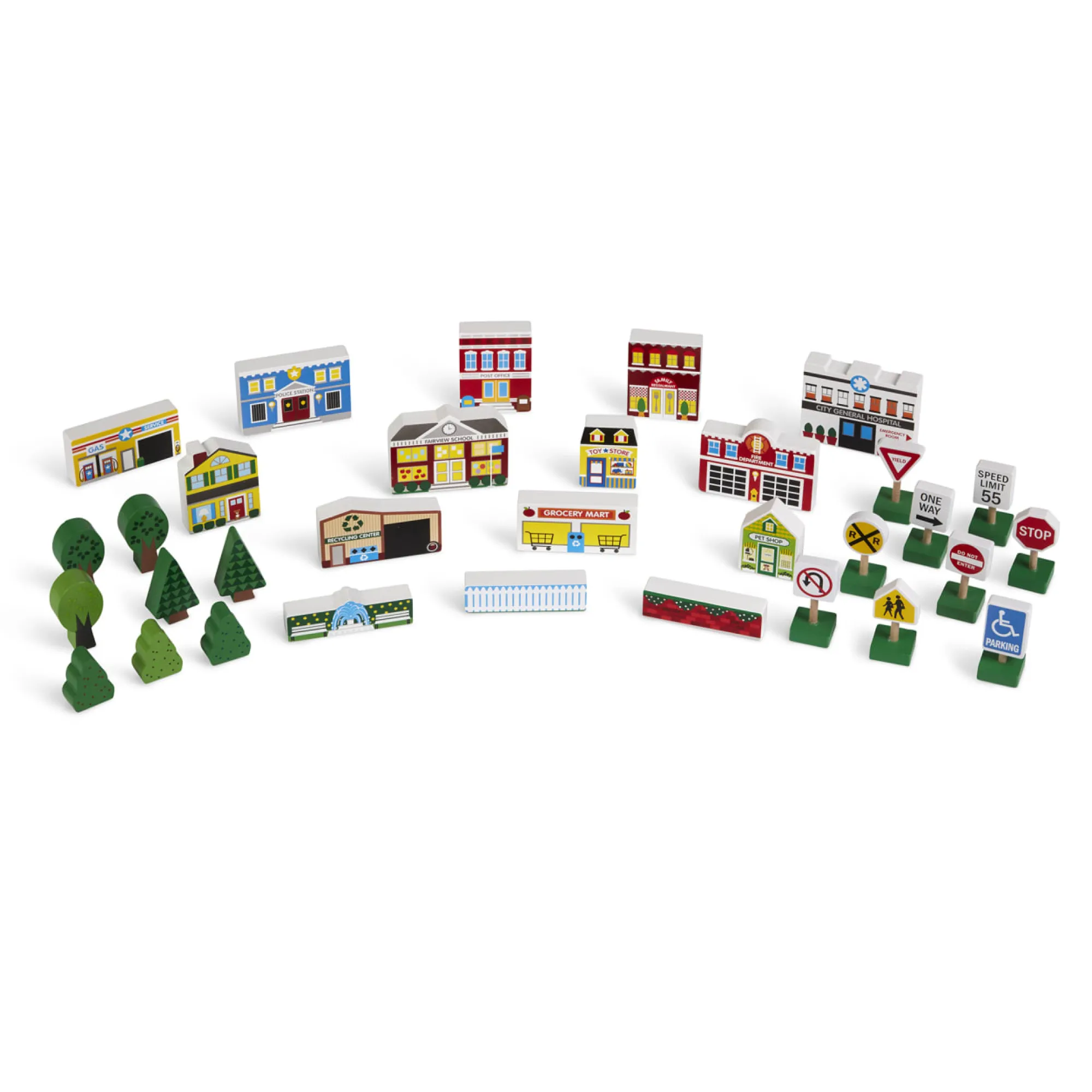 Wooden Town Play Set>Melissa & Doug