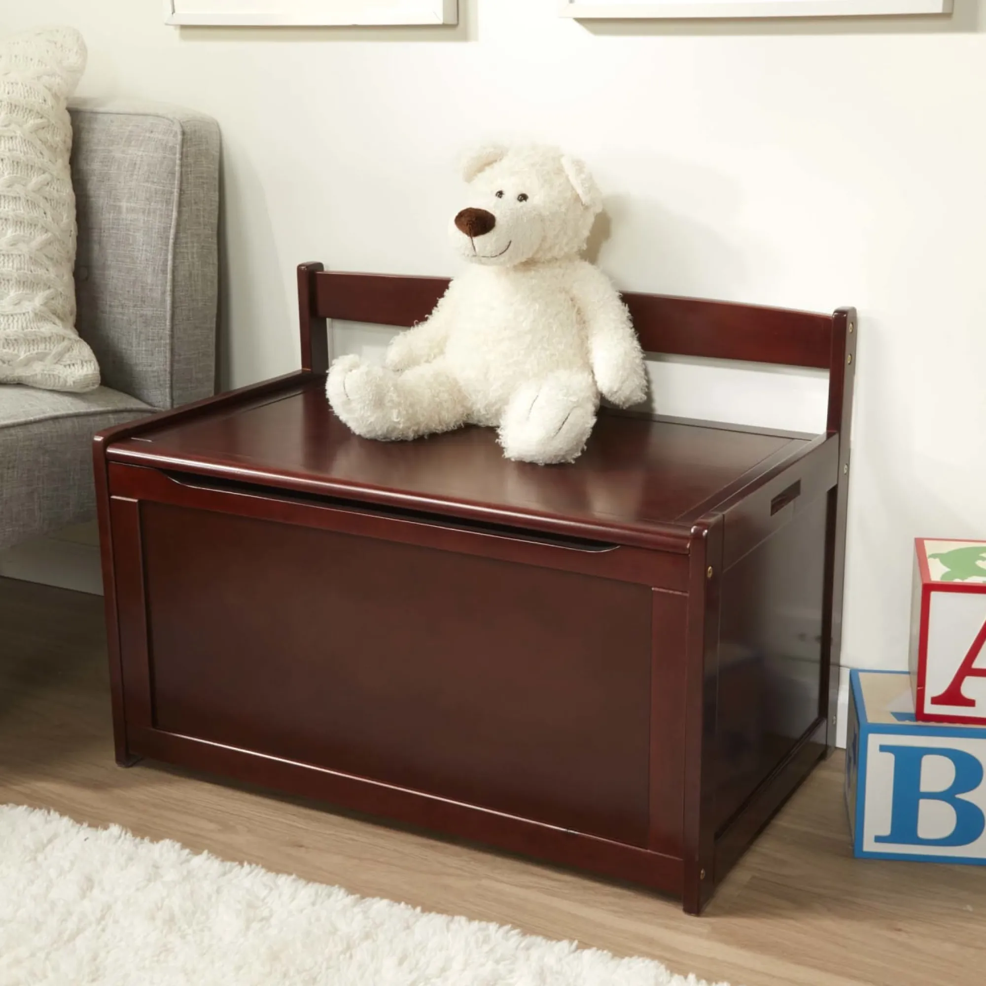 Wooden Toy Chest (Espresso)>Melissa & Doug Sale