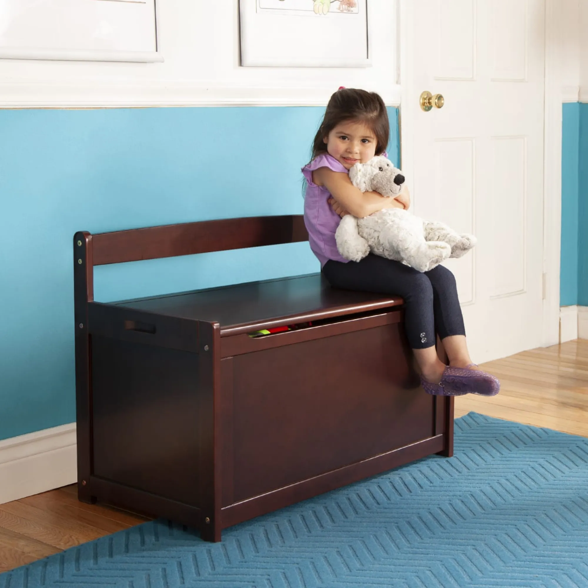 Wooden Toy Chest (Espresso)>Melissa & Doug Sale