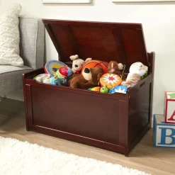 Wooden Toy Chest (Espresso)><noscript><img width=