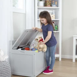 Wooden Toy Chest (Gray)>Melissa & Doug Discount