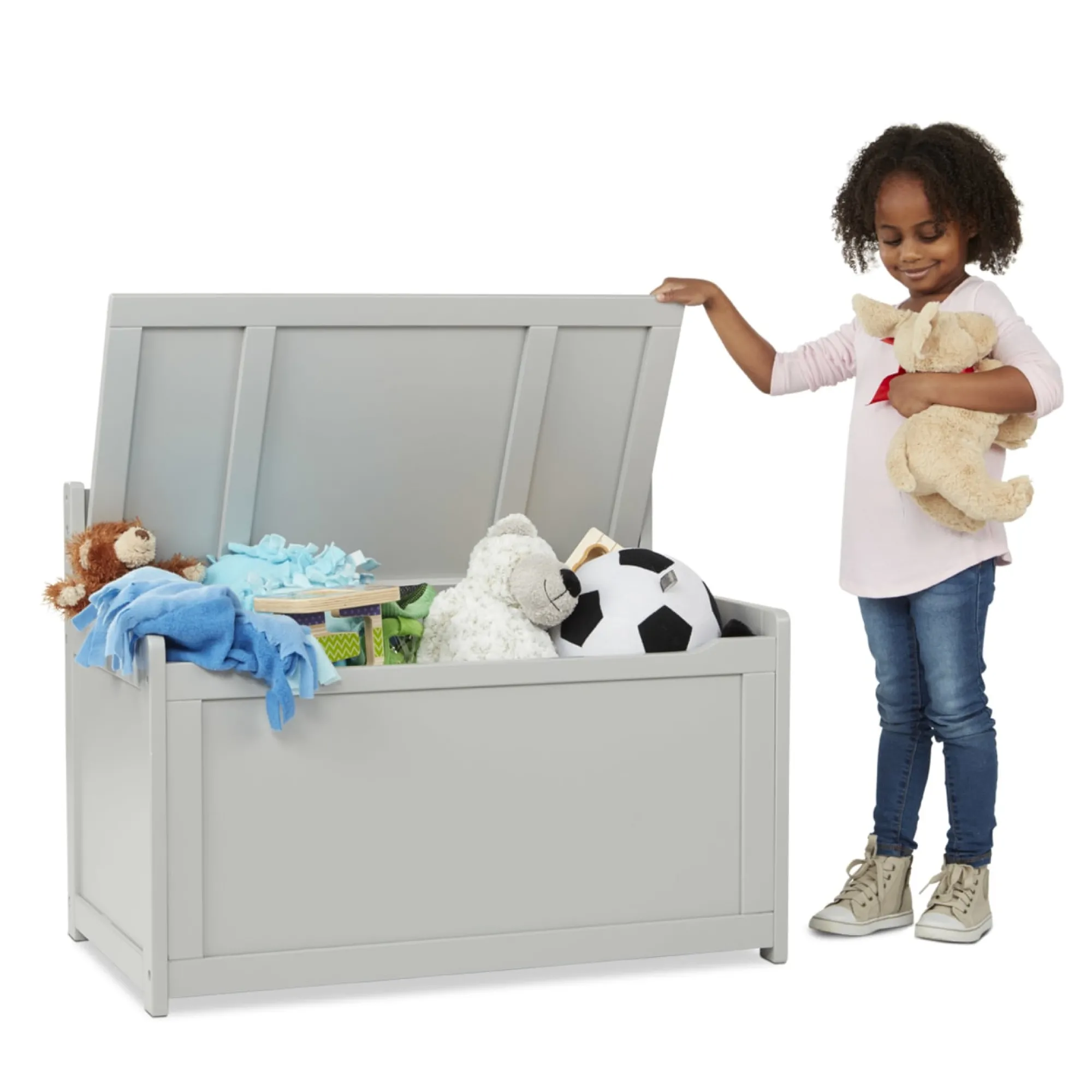 Wooden Toy Chest (Gray)>Melissa & Doug Discount