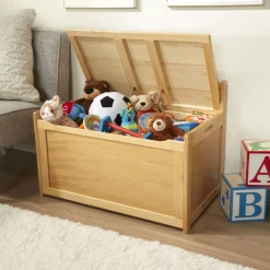 Wooden Toy Chest (Honey)><noscript><img width=