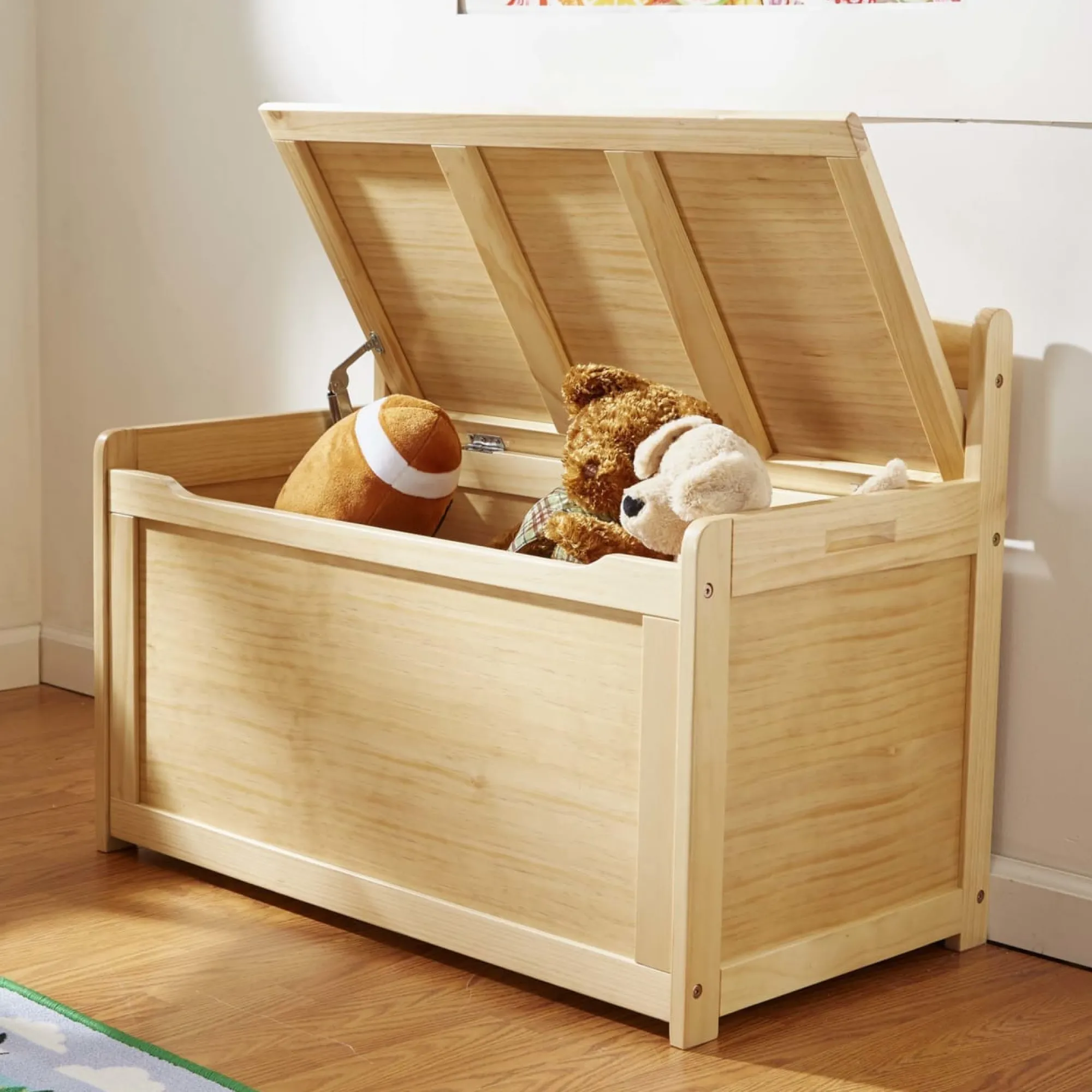Wooden Toy Chest (Honey)>Melissa & Doug Best