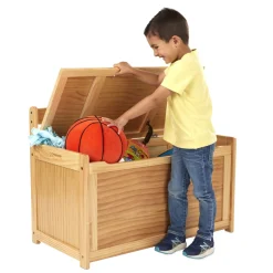 Wooden Toy Chest (Honey)><noscript><img width=