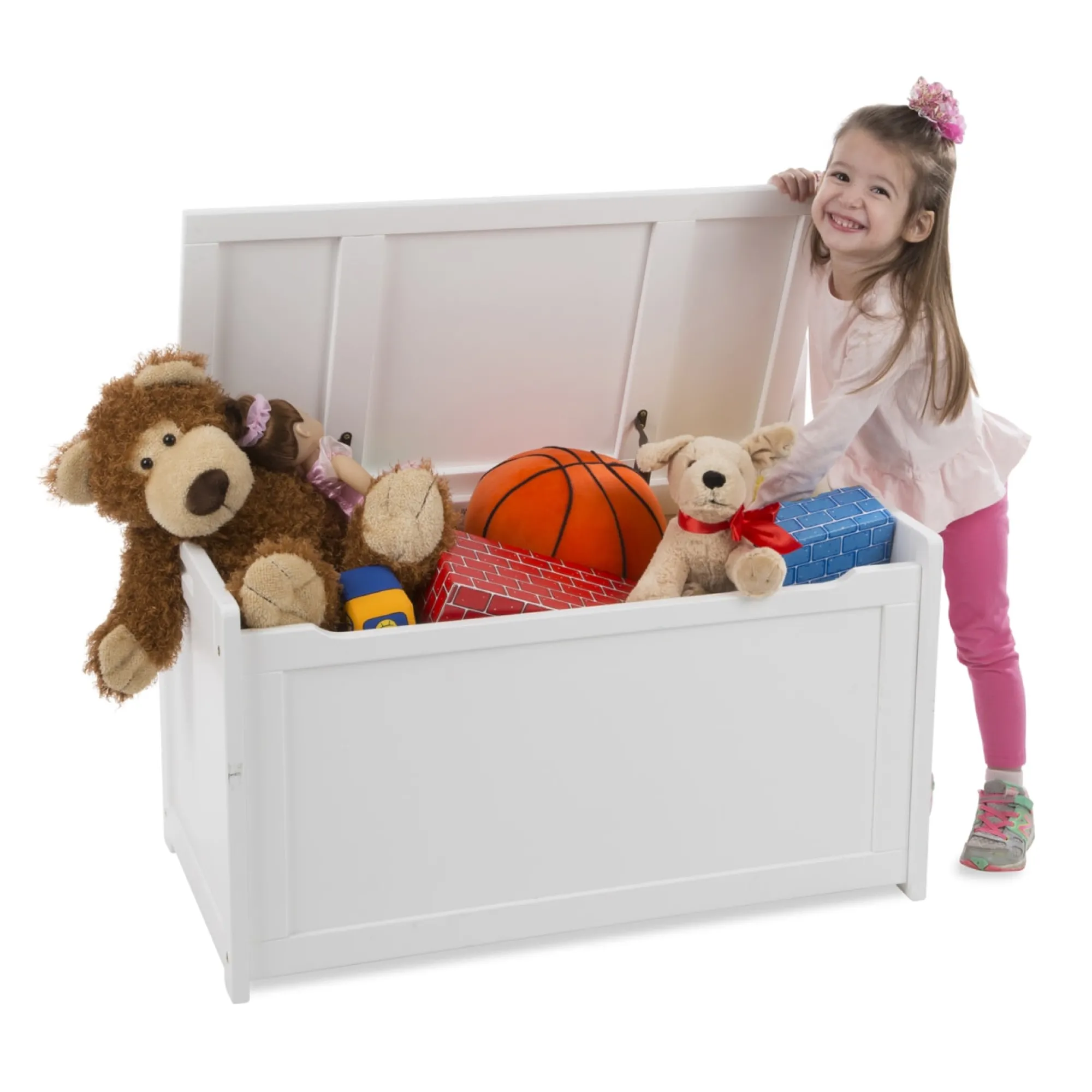 Wooden Toy Chest (White)>Melissa & Doug Best