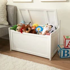 Wooden Toy Chest (White)><noscript><img width=