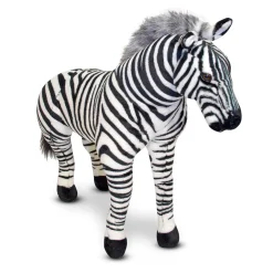 Zebra Lifelike Plush Stuffed Animal><noscript><img width=