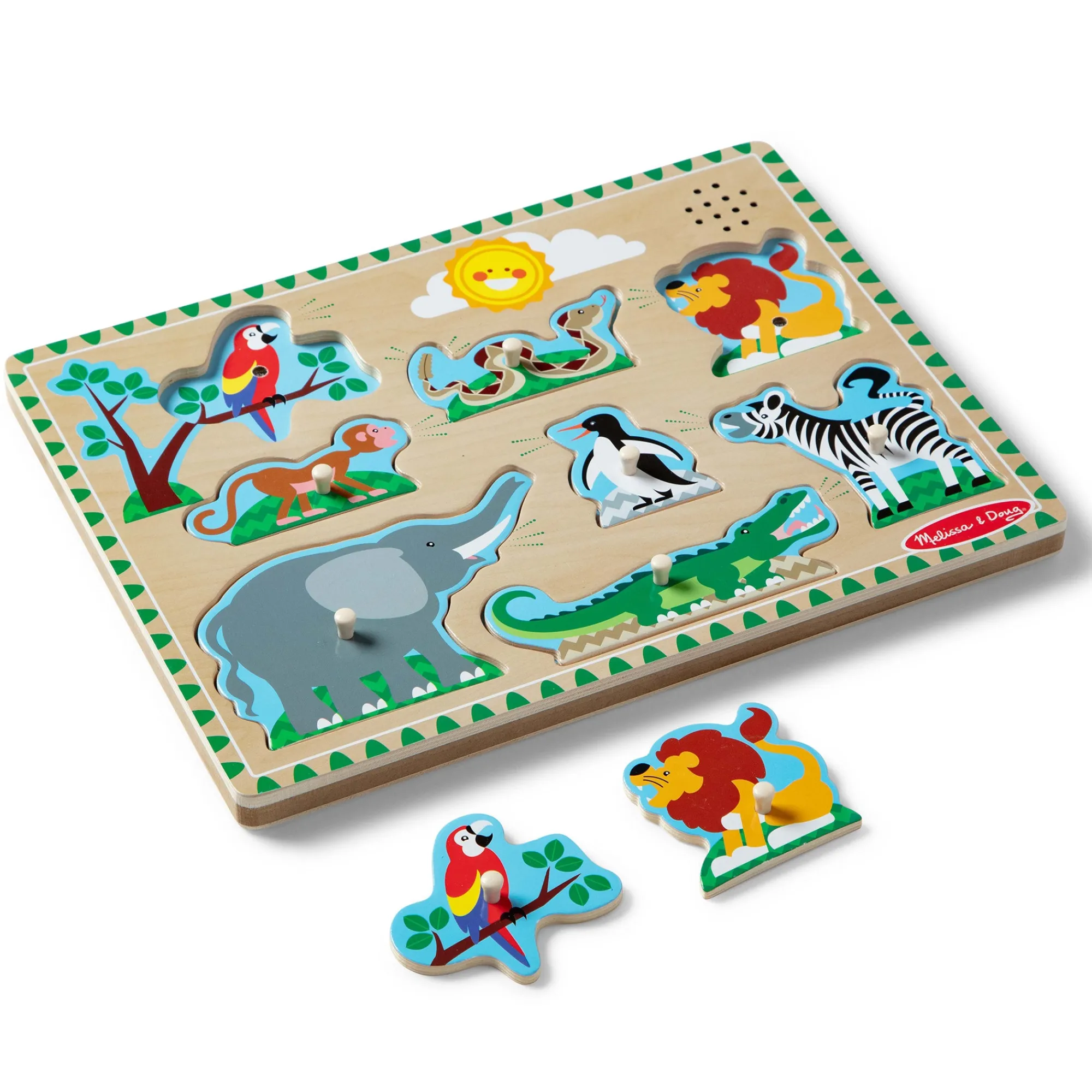 Zoo Animals Sound Puzzle - 8 Pieces>Melissa & Doug Online