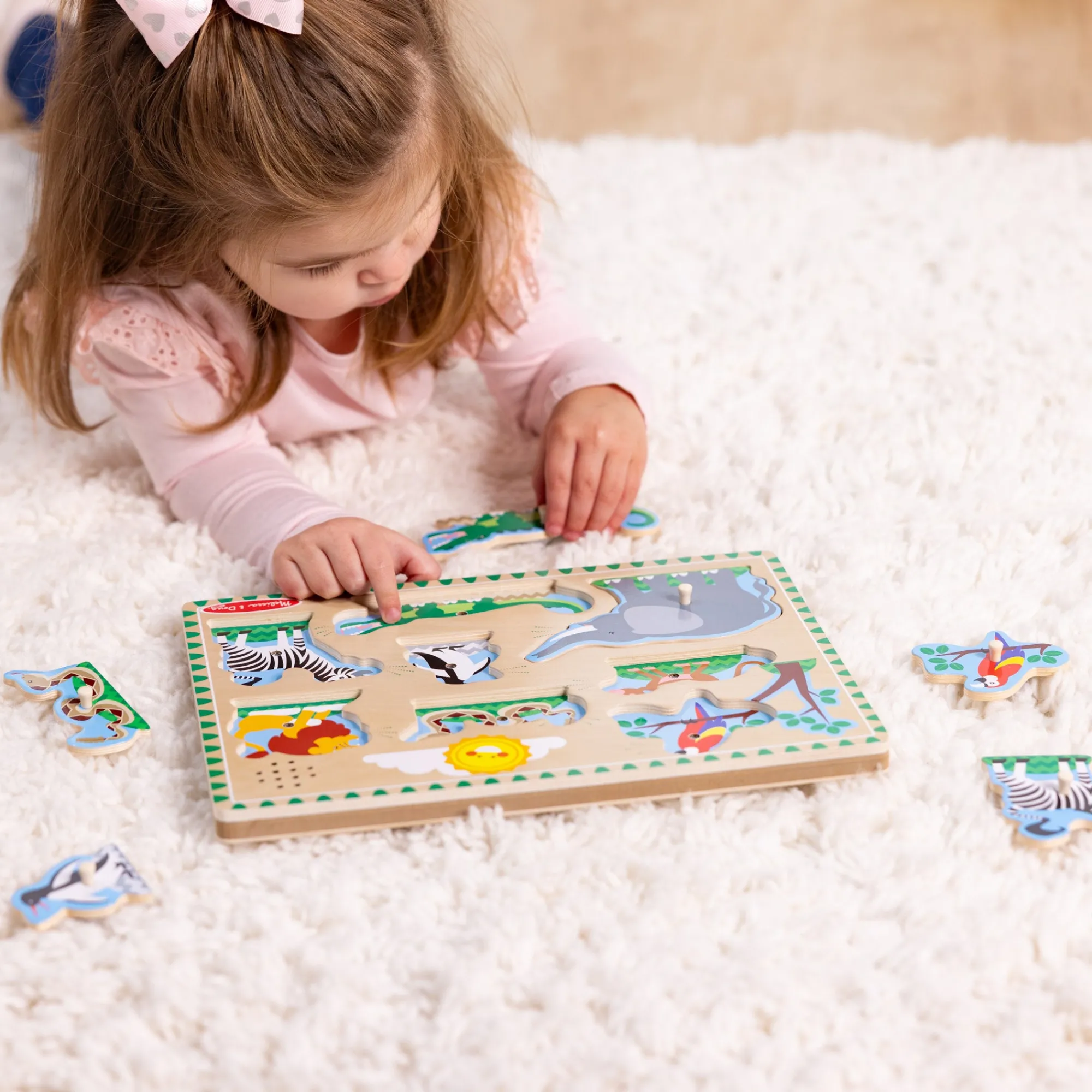 Zoo Animals Sound Puzzle - 8 Pieces>Melissa & Doug Online
