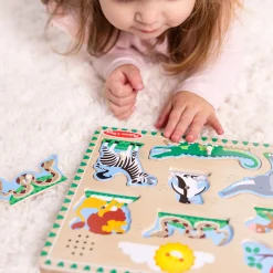Zoo Animals Sound Puzzle - 8 Pieces><noscript><img width=