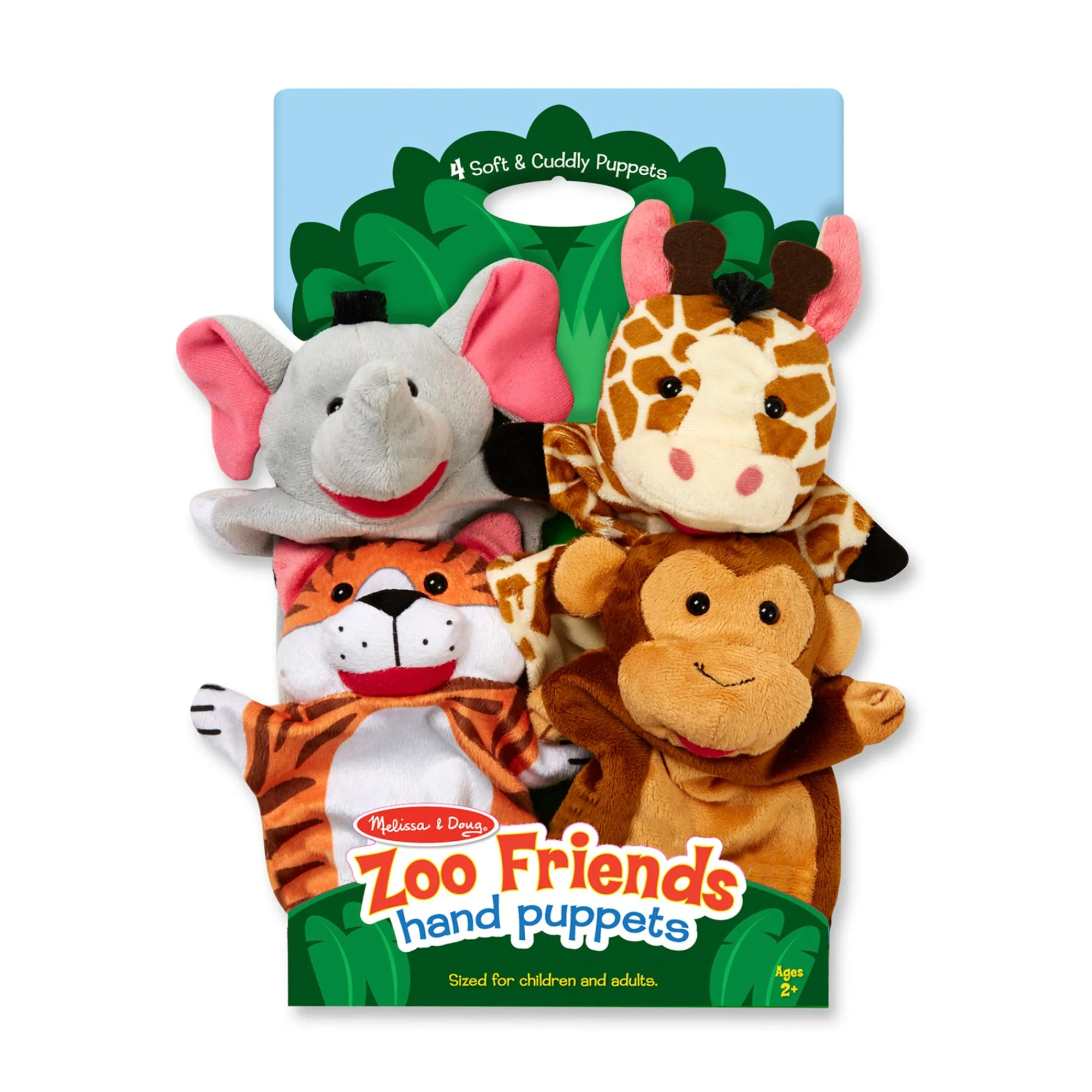 Zoo Friends Hand Puppets>Melissa & Doug New